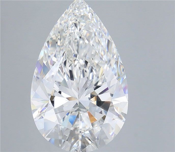 12.08 Carat Pear Shaped, Ideal Cut, F Color, VVS2 Clarity, IGI Certified Lab Grown Diamond