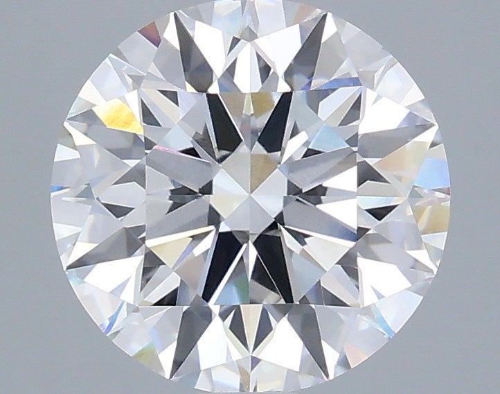 3.05 Carat Round Shaped, Ideal Cut, D Color, VVS2 Clarity, IGI Certified Lab Grown Diamond