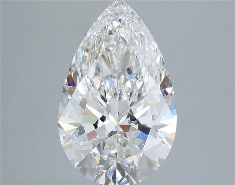 4.10 Carat Pear Shaped, Ideal Cut, E Color, VS1 Clarity, IGI Certified Lab Grown Diamond