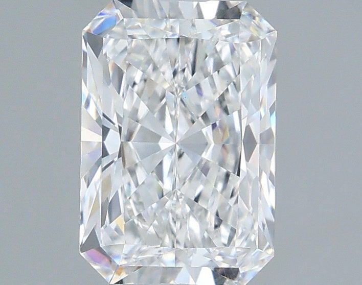 1.59 Carat Radiant Shaped, Ideal Cut, D Color, VVS2 Clarity, IGI Certified Lab Grown Diamond