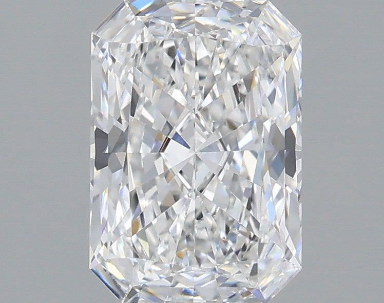 1.58 Carat Radiant Shaped, Excellent Cut, D Color, VS1 Clarity, IGI Certified Lab Grown Diamond