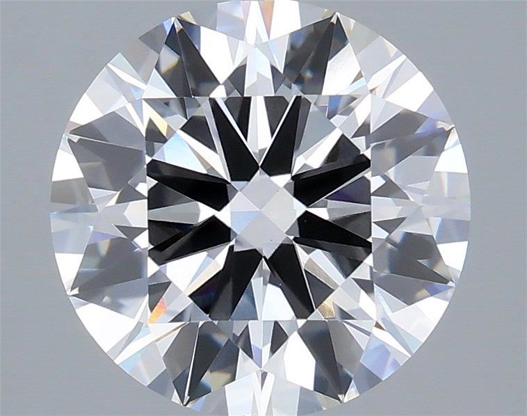 3.05 Carat Round Shaped, Excellent Cut, D Color, VS1 Clarity, IGI Certified Lab Grown Diamond