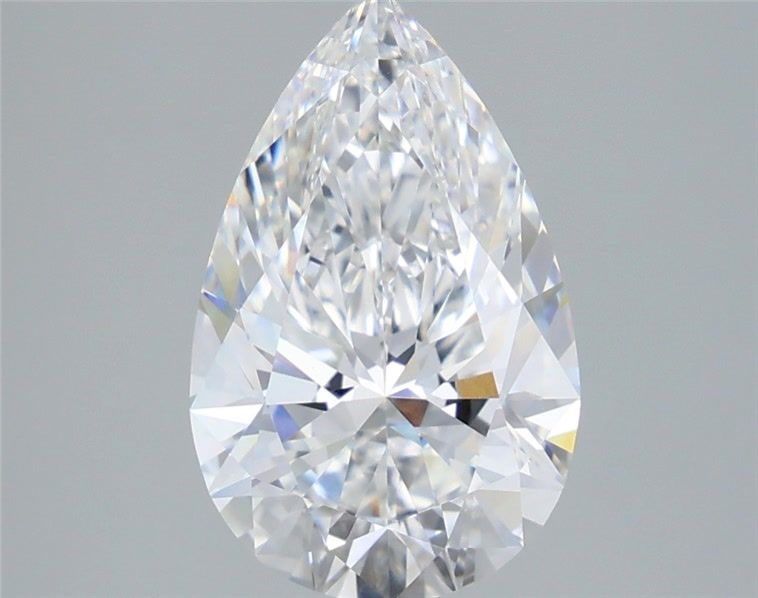 3.10 Carat Pear Shaped, Ideal Cut, E Color, VVS2 Clarity, IGI Certified Lab Grown Diamond
