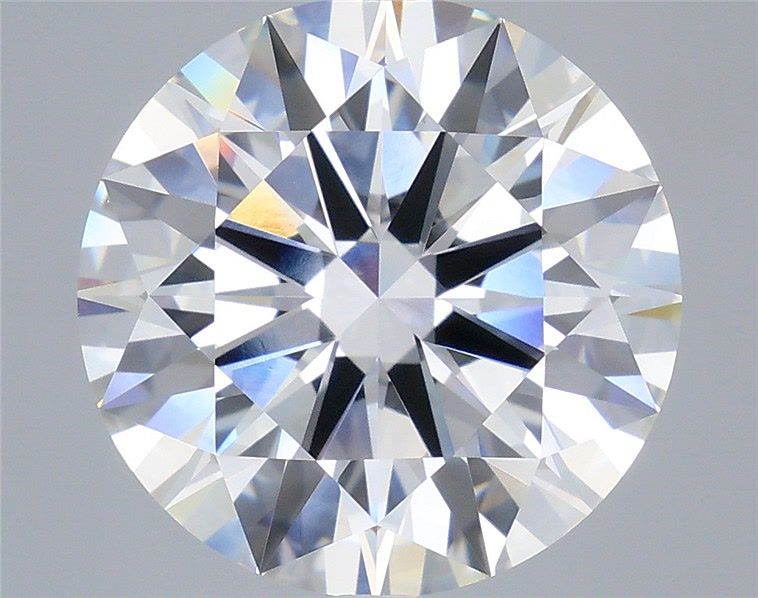 8.08 Carat Round Shaped, Ideal Cut, F Color, VVS2 Clarity, IGI Certified Lab Grown Diamond
