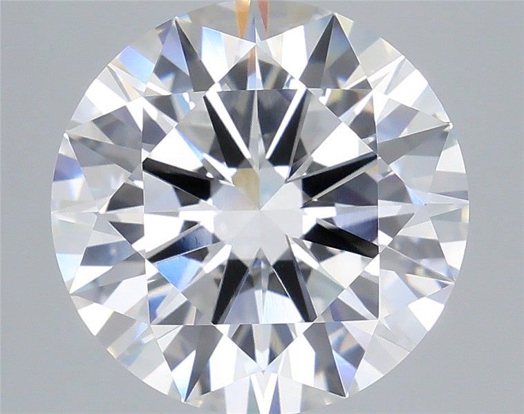 6.01 Carat Round Shaped, Excellent Cut, F Color, VVS2 Clarity, IGI Certified Lab Grown Diamond