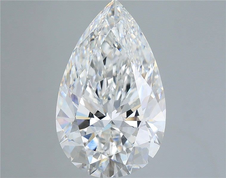 8.54 Carat Pear Shaped, Ideal Cut, F Color, VVS2 Clarity, IGI Certified Lab Grown Diamond