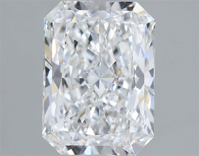 1.54 Carat Radiant Shaped, Excellent Cut, D Color, VS2 Clarity, IGI Certified Lab Grown Diamond