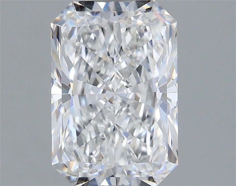 1.57 Carat Radiant Shaped, Ideal Cut, D Color, VVS2 Clarity, IGI Certified Lab Grown Diamond