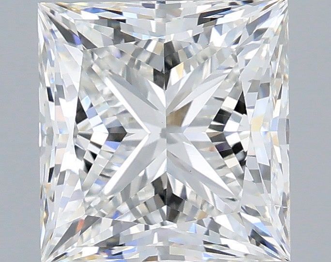 2.52 Carat Princess Shaped, Excellent Cut, F Color, VS2 Clarity, IGI Certified Lab Grown Diamond