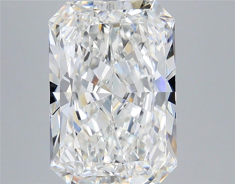 6.42 Carat Radiant Shaped, Ideal Cut, F Color, VS1 Clarity, IGI Certified Lab Grown Diamond