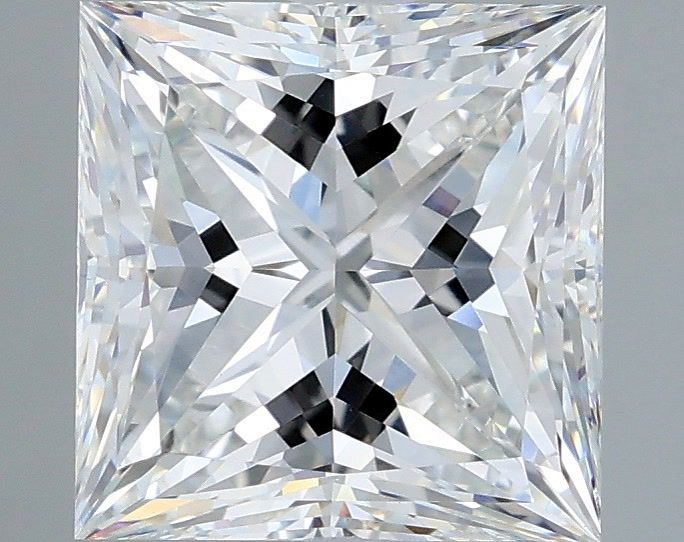 3.00 Carat Princess Shaped, Ideal Cut, E Color, VVS2 Clarity, IGI Certified Lab Grown Diamond