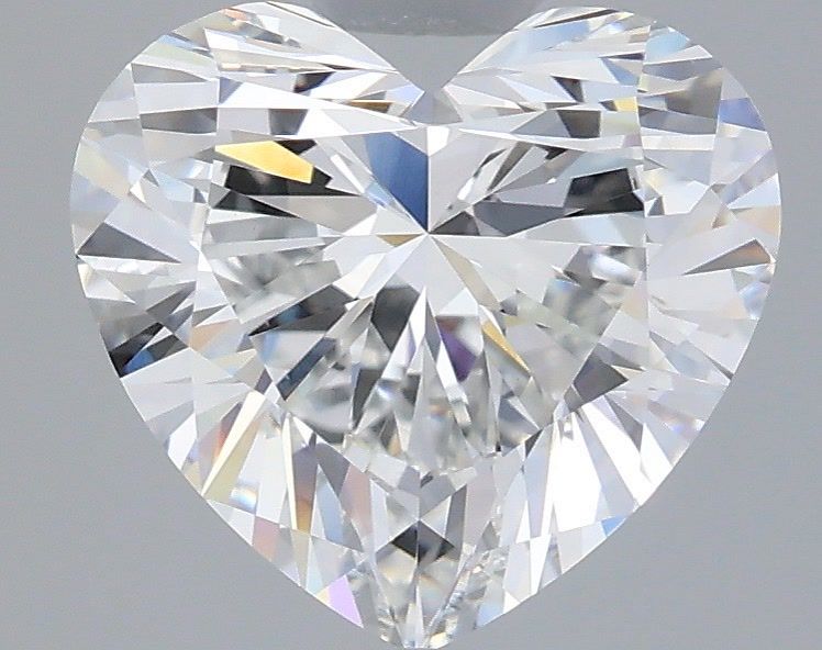 2.58 Carat Heart Shaped, Ideal Cut, D Color, VVS2 Clarity, IGI Certified Lab Grown Diamond