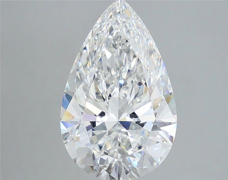 3.56 Carat Pear Shaped, Ideal Cut, E Color, VVS2 Clarity, IGI Certified Lab Grown Diamond