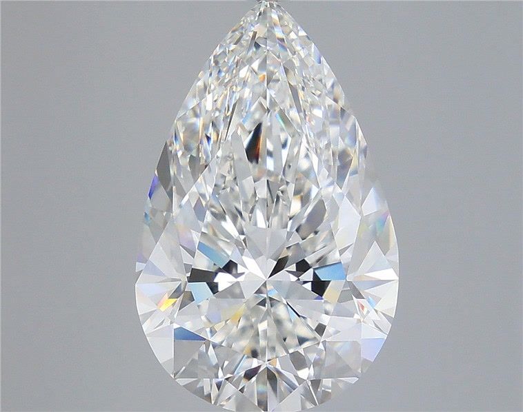 8.54 Carat Pear Shaped, Ideal Cut, F Color, VVS2 Clarity, IGI Certified Lab Grown Diamond