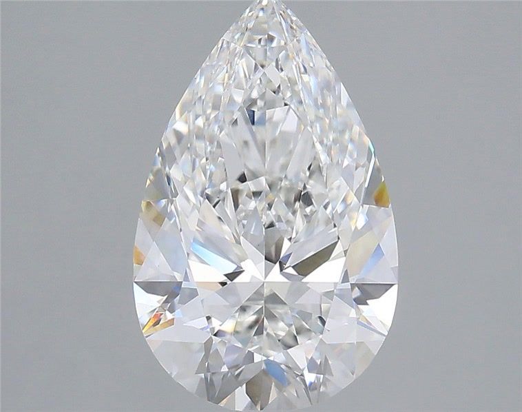 2.58 Carat Pear Shaped, Ideal Cut, D Color, VS1 Clarity, IGI Certified Lab Grown Diamond