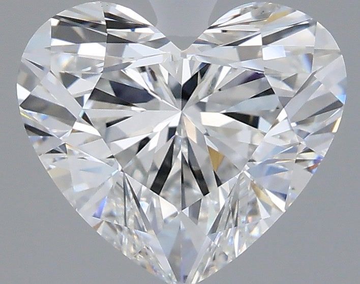 2.53 Carat Heart Shaped, Ideal Cut, D Color, VVS2 Clarity, IGI Certified Lab Grown Diamond