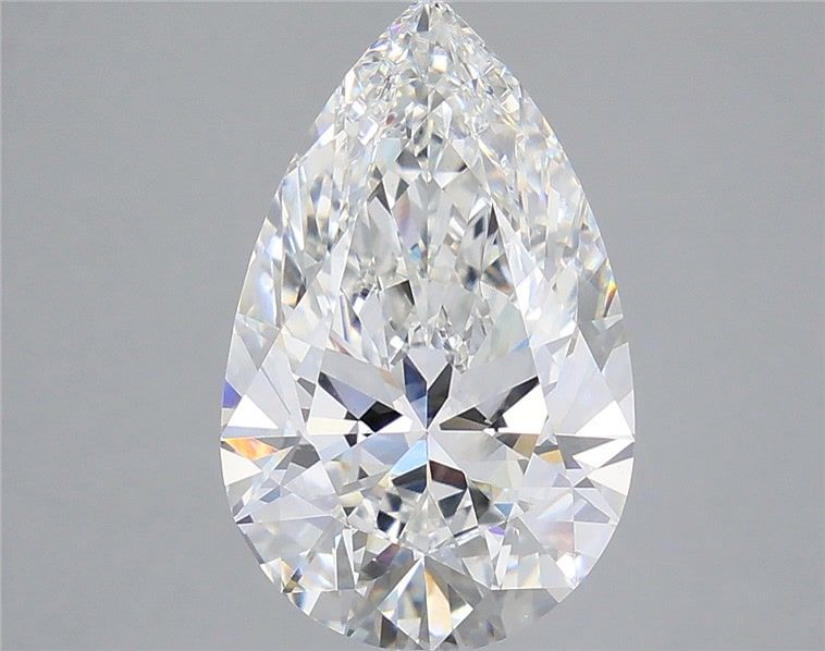 4.54 Carat Pear Shaped, Ideal Cut, F Color, VS1 Clarity, IGI Certified Lab Grown Diamond