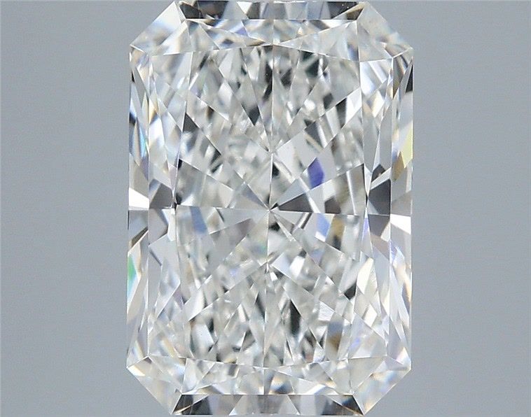 3.57 Carat Radiant Shaped, Ideal Cut, F Color, VVS2 Clarity, IGI Certified Lab Grown Diamond