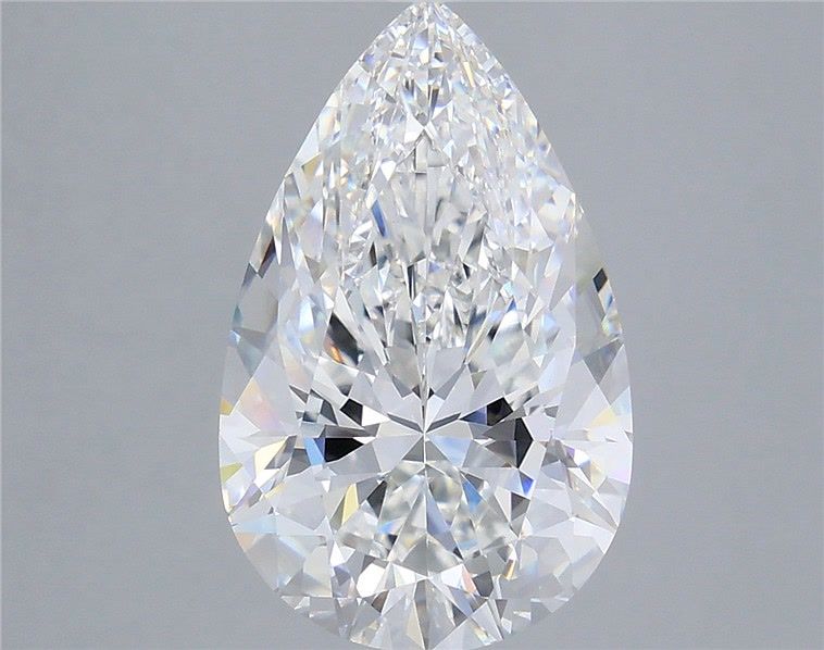 7.02 Carat Pear Shaped, Excellent Cut, E Color, VVS2 Clarity, IGI Certified Lab Grown Diamond