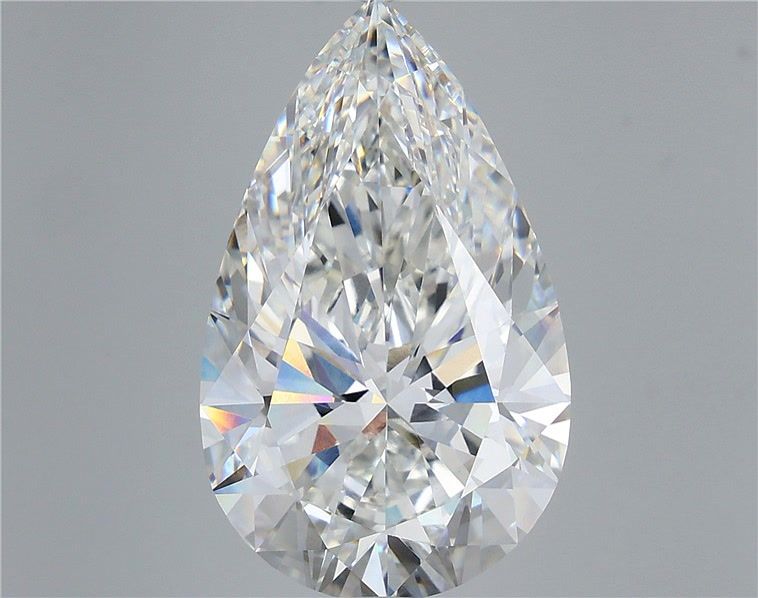 13.03 Carat Pear Shaped, Ideal Cut, F Color, VVS2 Clarity, IGI Certified Lab Grown Diamond