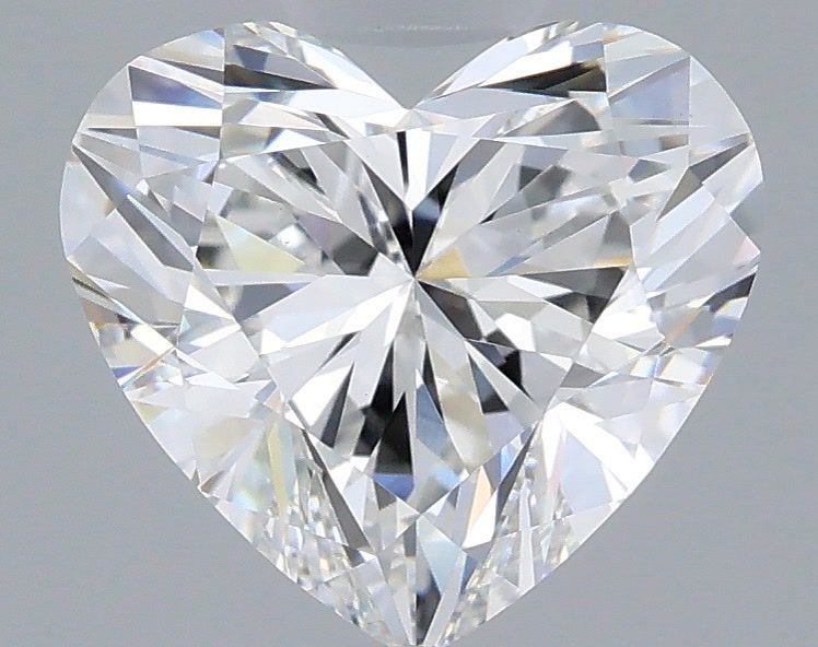 2.58 Carat Heart Shaped, Ideal Cut, E Color, VVS2 Clarity, IGI Certified Lab Grown Diamond