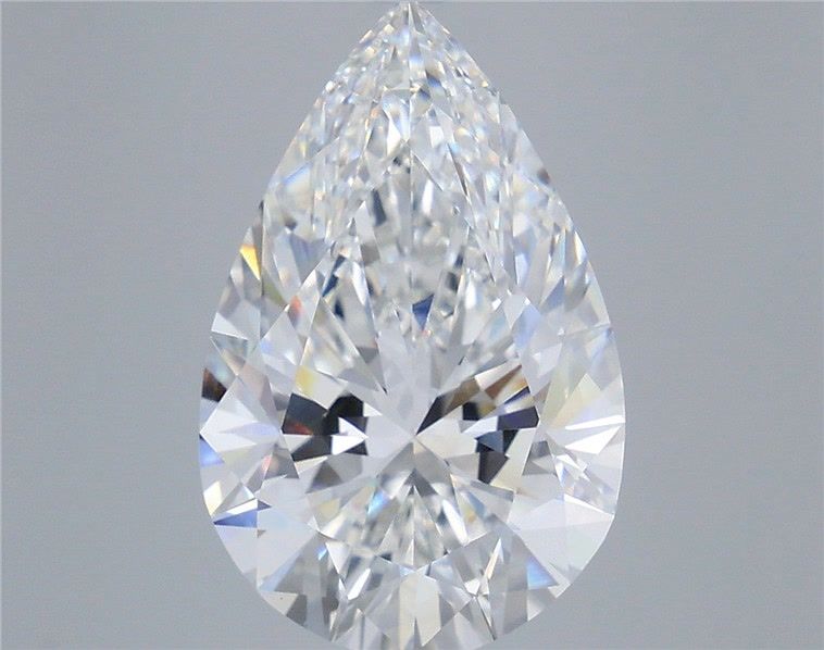 6.57 Carat Pear Shaped, Ideal Cut, E Color, VVS2 Clarity, IGI Certified Lab Grown Diamond