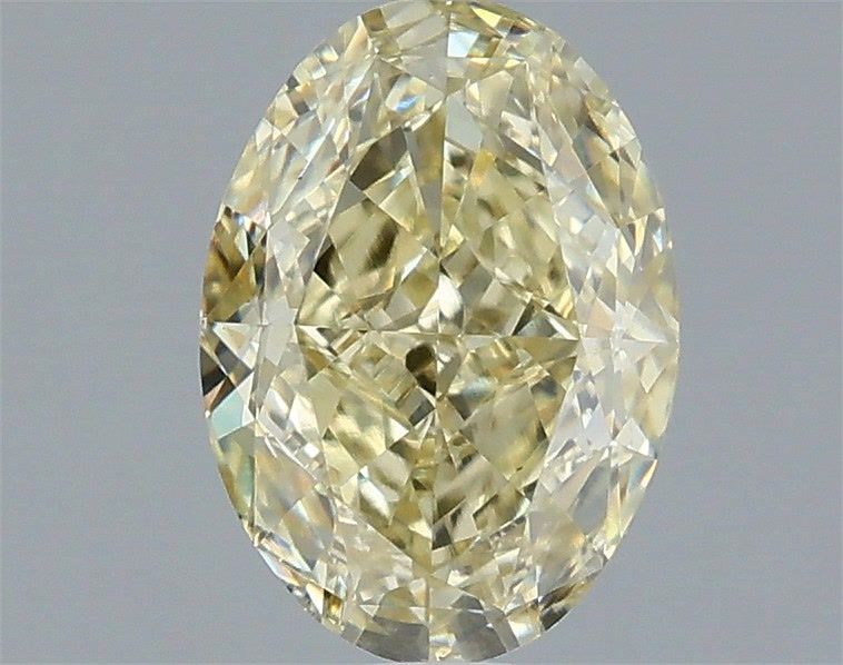 1.54 Carat Oval Shaped, Excellent Cut, Y-Z Color, VS1 Clarity, IGI Certified Lab Grown Diamond
