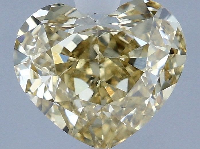 1.10 Carat Heart Shaped, Ideal Cut, Y-Z Color, VS2 Clarity, IGI Certified Lab Grown Diamond
