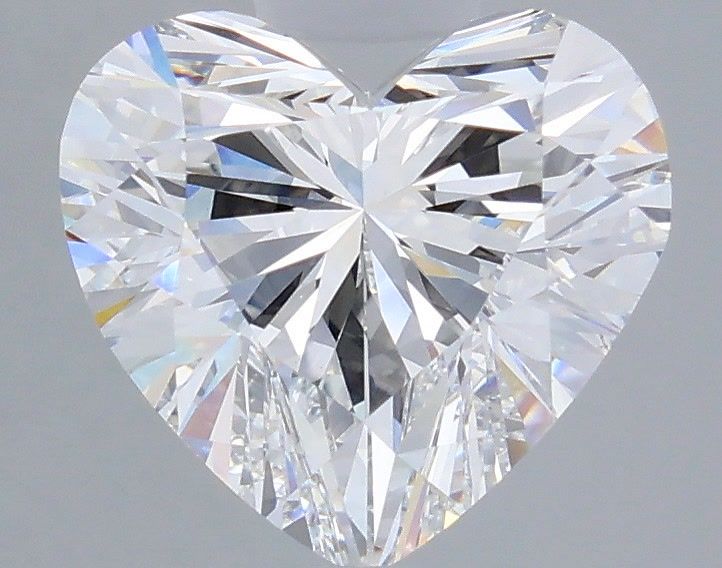 3.57 Carat Heart Shaped, Excellent Cut, D Color, VVS2 Clarity, IGI Certified Lab Grown Diamond