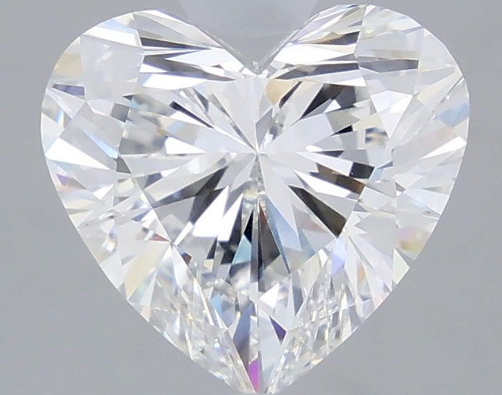 3.55 Carat Heart Shaped, Ideal Cut, D Color, VVS2 Clarity, IGI Certified Lab Grown Diamond