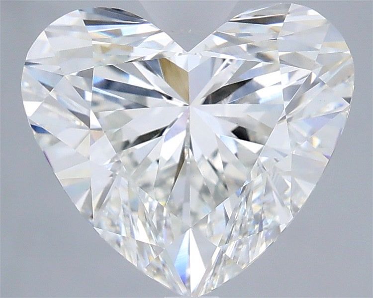 3.59 Carat Heart Shaped, Ideal Cut, E Color, VVS2 Clarity, IGI Certified Lab Grown Diamond