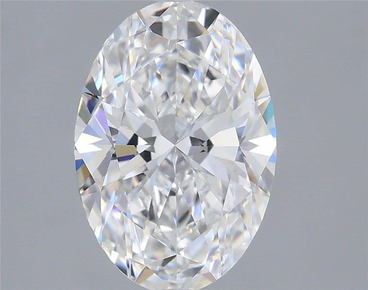 1.58 Carat Oval Shaped, Ideal Cut, D Color, VVS2 Clarity, IGI Certified Lab Grown Diamond