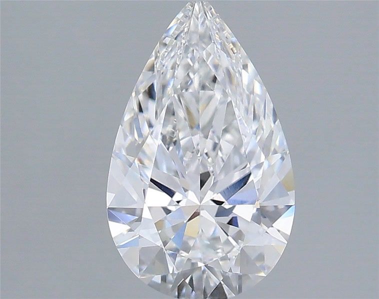 1.59 Carat Pear Shaped, Ideal Cut, D Color, VVS2 Clarity, IGI Certified Lab Grown Diamond