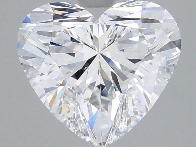 3.09 Carat Heart Shaped, Ideal Cut, D Color, VVS2 Clarity, IGI Certified Lab Grown Diamond
