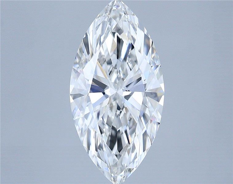 3.08 Carat Marquise Shaped, Ideal Cut, F Color, VS1 Clarity, IGI Certified Lab Grown Diamond