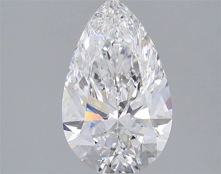 1.54 Carat Pear Shaped, Ideal Cut, E Color, VVS2 Clarity, IGI Certified Lab Grown Diamond