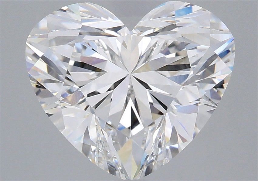 4.05 Carat Heart Shaped, Ideal Cut, D Color, VVS2 Clarity, IGI Certified Lab Grown Diamond