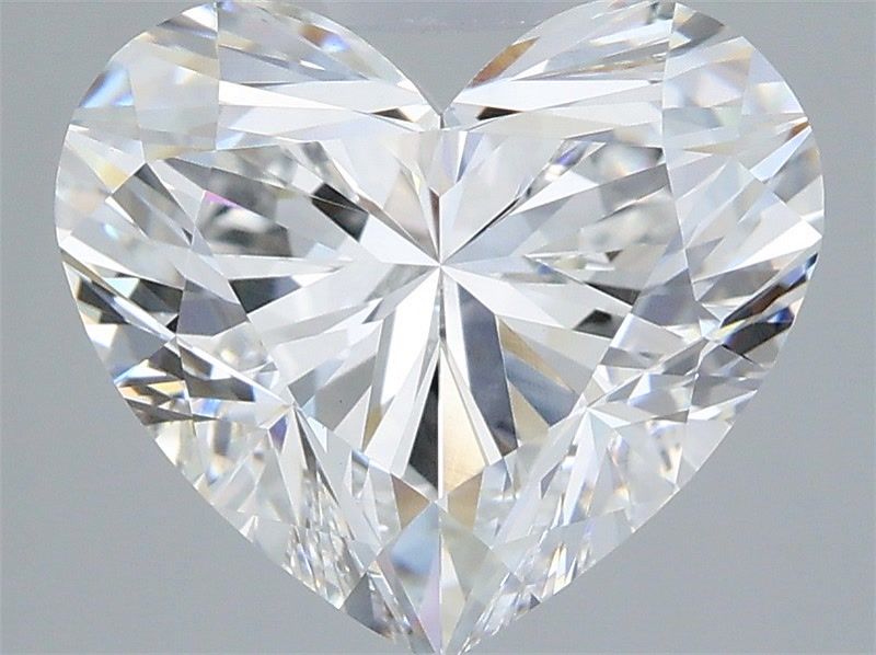 3.59 Carat Heart Shaped, Ideal Cut, E Color, VVS2 Clarity, IGI Certified Lab Grown Diamond