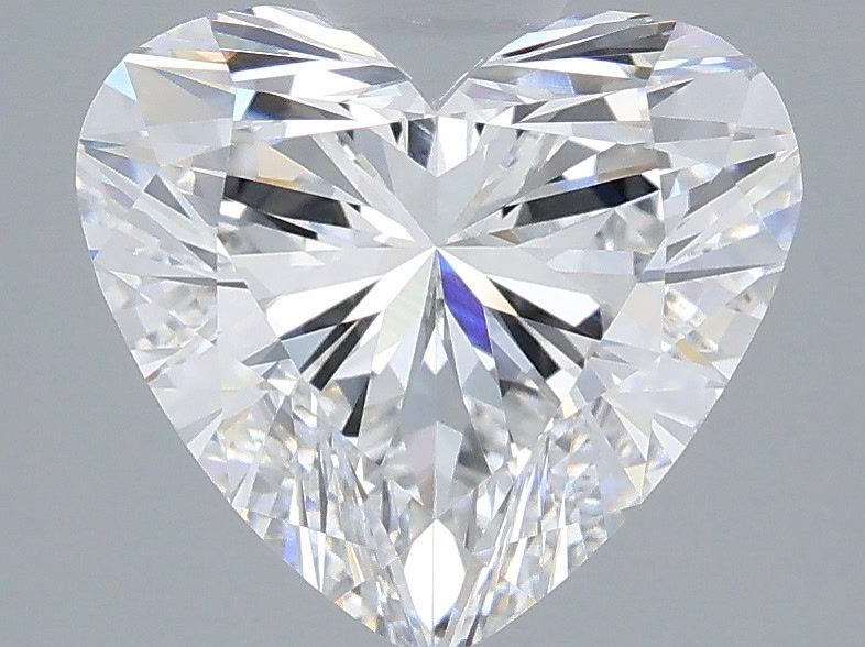 2.59 Carat Heart Shaped, Ideal Cut, D Color, VVS2 Clarity, IGI Certified Lab Grown Diamond