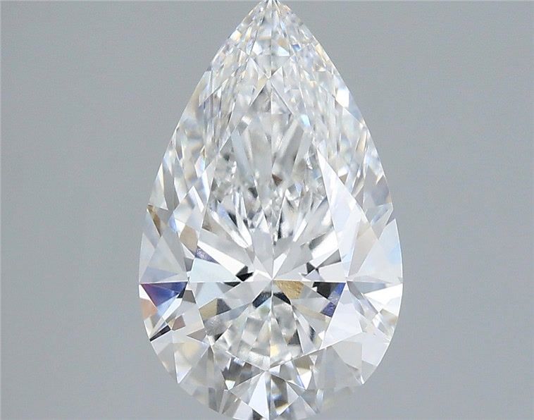 2.59 Carat Pear Shaped, Ideal Cut, E Color, VVS2 Clarity, IGI Certified Lab Grown Diamond
