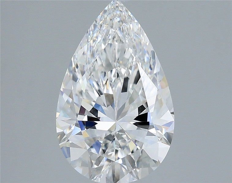 2.59 Carat Pear Shaped, Ideal Cut, D Color, VVS2 Clarity, IGI Certified Lab Grown Diamond
