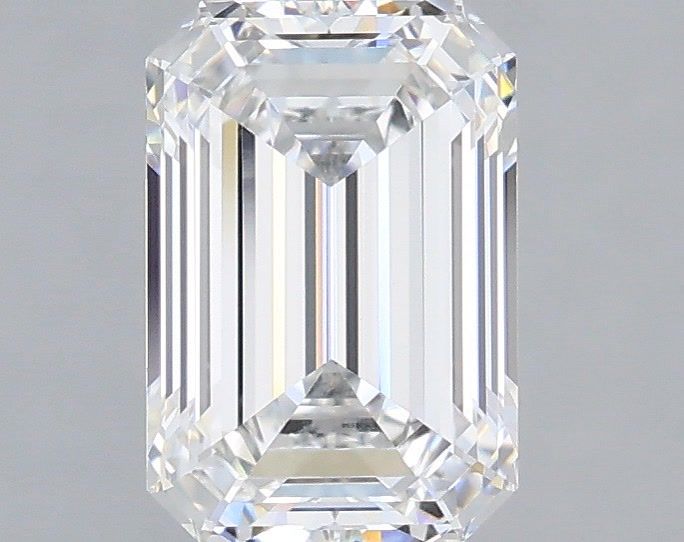 1.57 Carat Emerald Shaped, Ideal Cut, D Color, VVS1 Clarity, IGI Certified Lab Grown Diamond