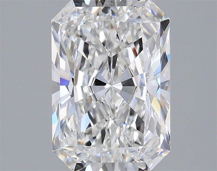 2.05 Carat Radiant Shaped, Ideal Cut, D Color, VVS2 Clarity, IGI Certified Lab Grown Diamond