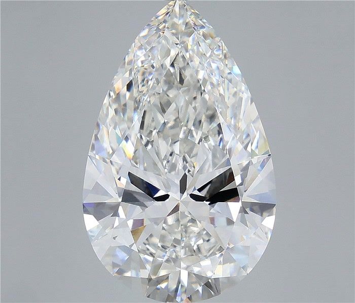 14.06 Carat Pear Shaped, Excellent Cut, F Color, VVS2 Clarity, IGI Certified Lab Grown Diamond
