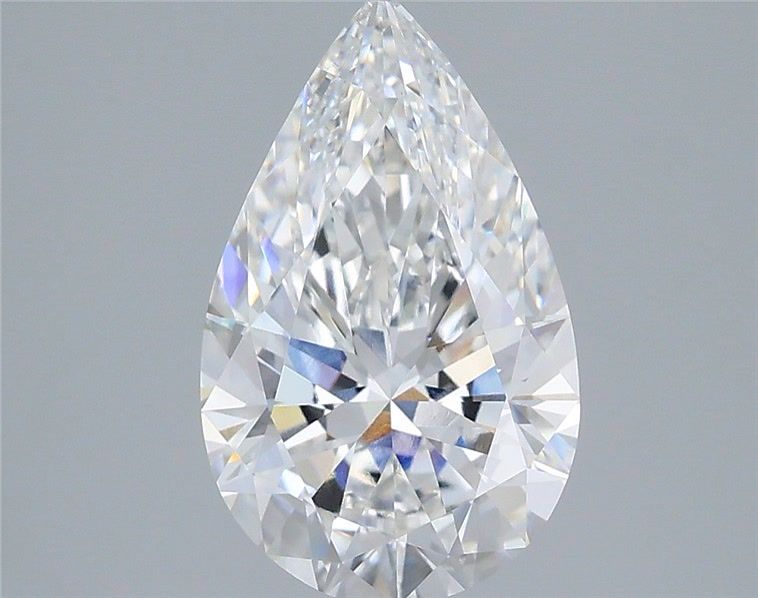 2.58 Carat Pear Shaped, Ideal Cut, D Color, VVS2 Clarity, IGI Certified Lab Grown Diamond
