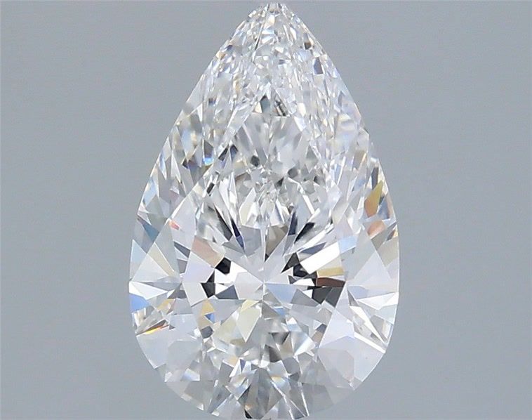1.59 Carat Pear Shaped, Ideal Cut, D Color, VVS2 Clarity, IGI Certified Lab Grown Diamond