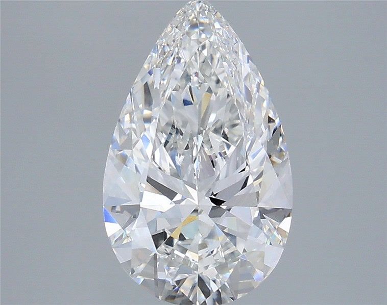 2.59 Carat Pear Shaped, Ideal Cut, E Color, VVS2 Clarity, IGI Certified Lab Grown Diamond