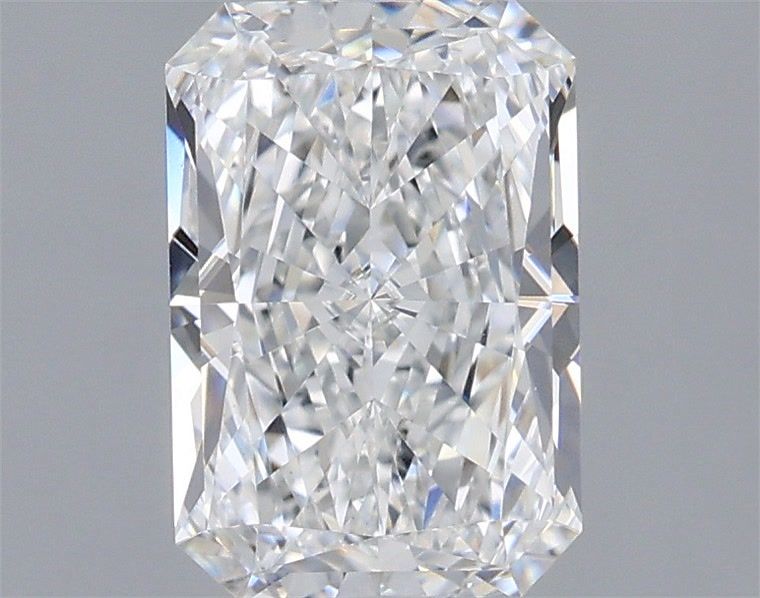 1.53 Carat Radiant Shaped, Ideal Cut, D Color, VVS2 Clarity, IGI Certified Lab Grown Diamond