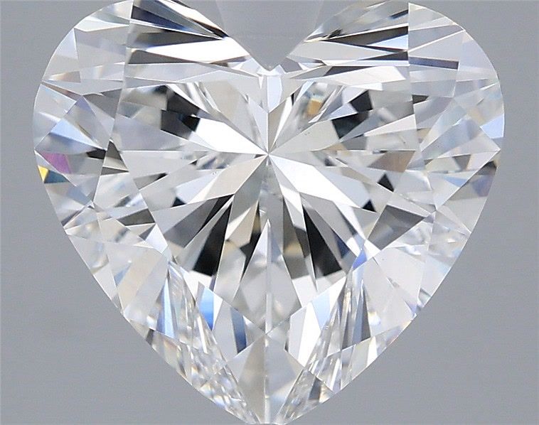 4.59 Carat Heart Shaped, Excellent Cut, E Color, VVS2 Clarity, IGI Certified Lab Grown Diamond