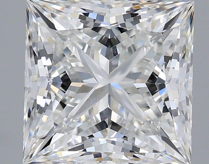 3.10 Carat Princess Shaped, Ideal Cut, E Color, VS1 Clarity, IGI Certified Lab Grown Diamond